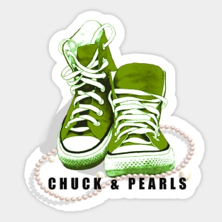 Chuck and Pearls Sticker